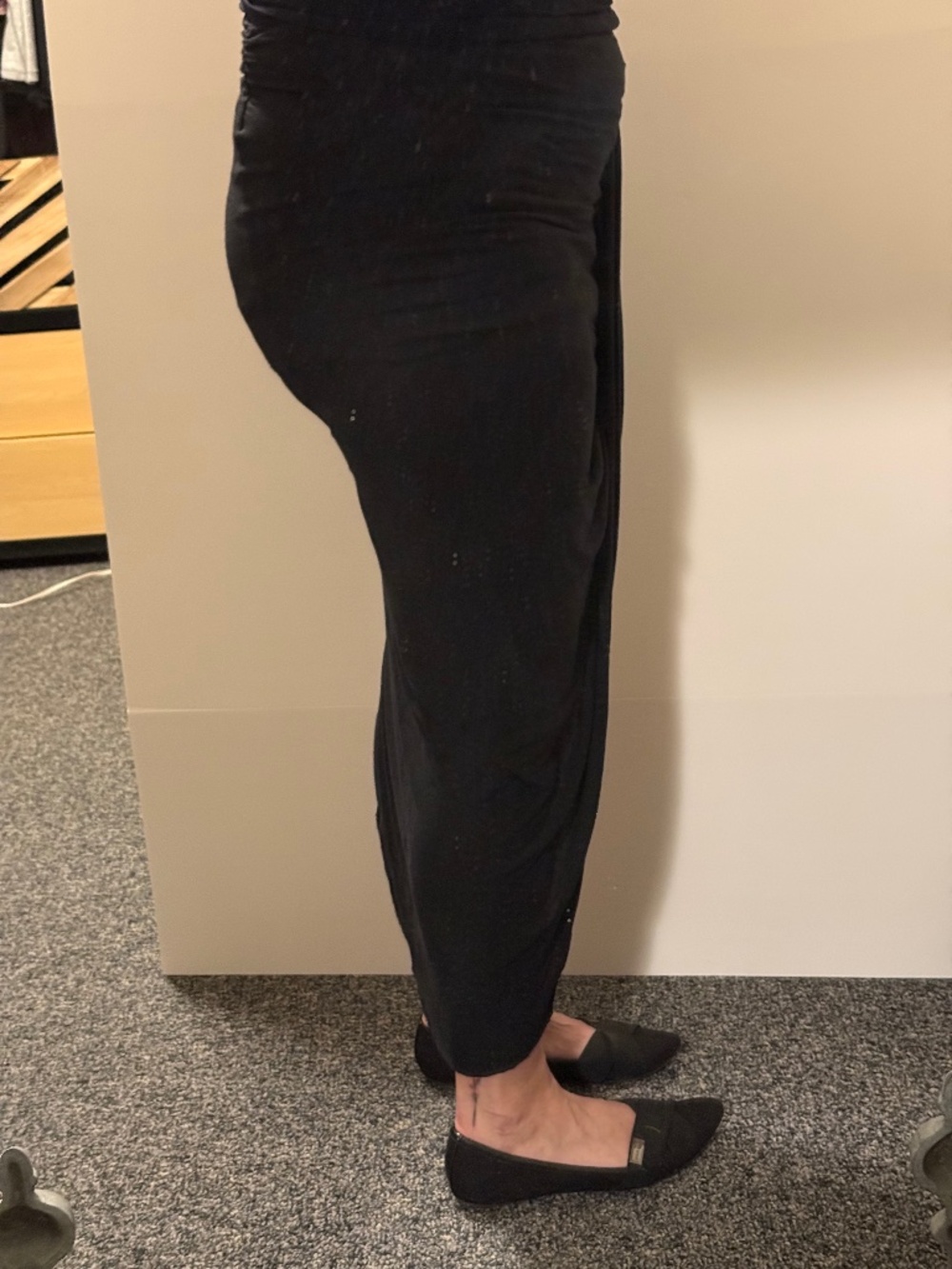 Express asymmetrical black cotton skirt - Picture 3 of 5
